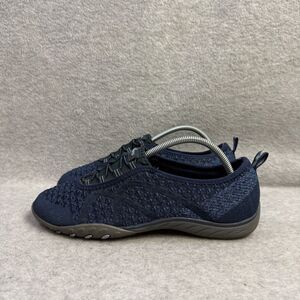 Skechers Womens Shoes Size 7 Blue Breathe Easy Slip On Loafers‎ Sneakers 23028